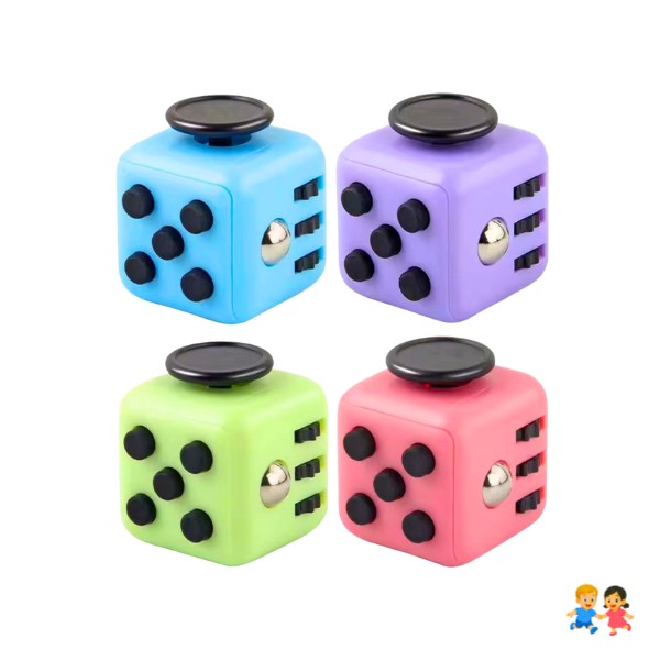 Juguete Antiestrés Sensorial Cubo 6 Funciones