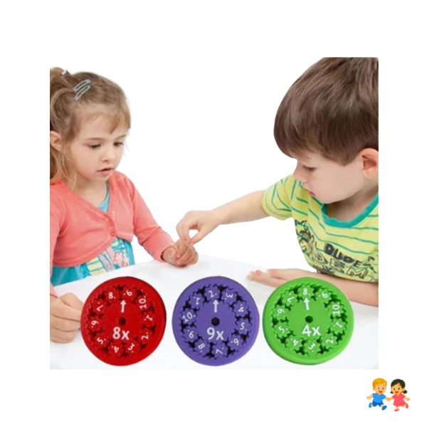 Set Educativo Matemática Infantil Discos Numéricos Giratorios