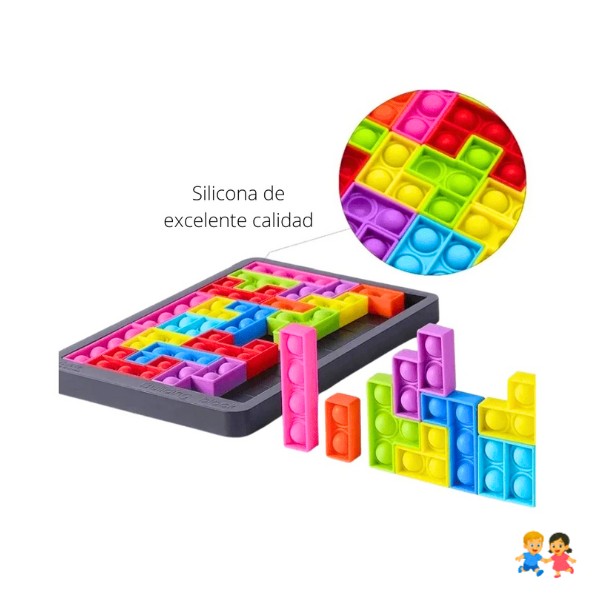 Juego De Bloques Sensoriales Antiestrés 27 Piezas
