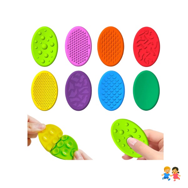 Juguete Sensorial Con Ventosas Discos Texturados