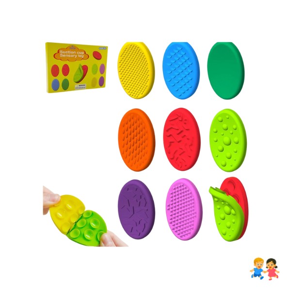 Juguete Sensorial Con Ventosas Discos Texturados