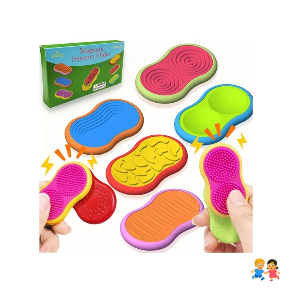 Set De Piedras Sensoriales Magnéticas Con Textura