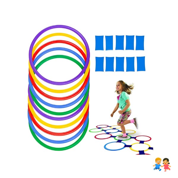 Set 10 Aros De Agilidad Y Entrenamiento