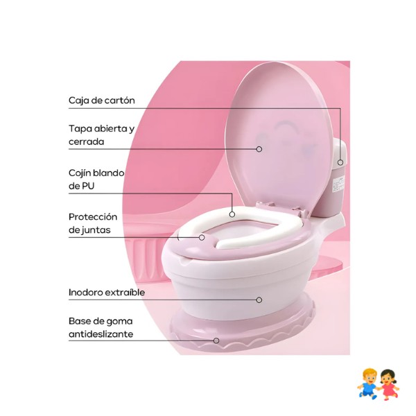 Bacinica Entrenadora Musical para Niño Pelela Infantil