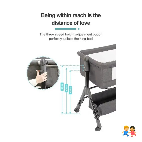 Cuna Colecho para Bebé con Mosquitero y Colchón