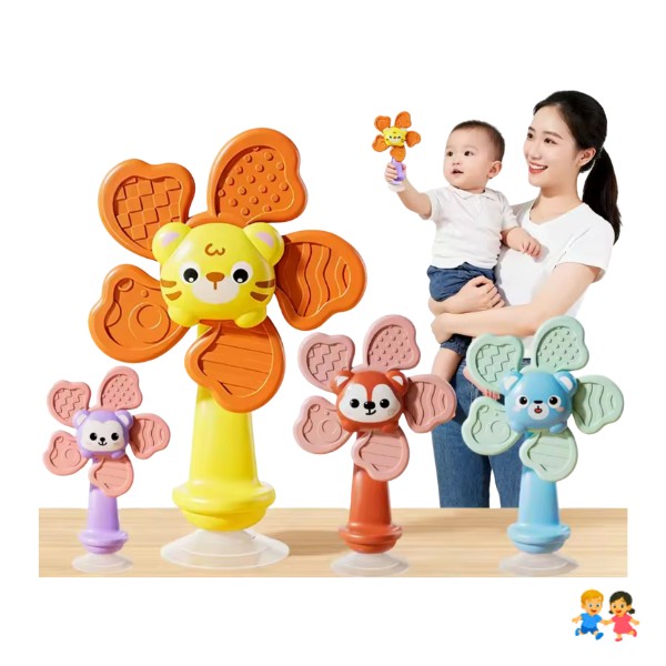 Juguete Giratorio para Bebé Musical con Ventosa Sensorial