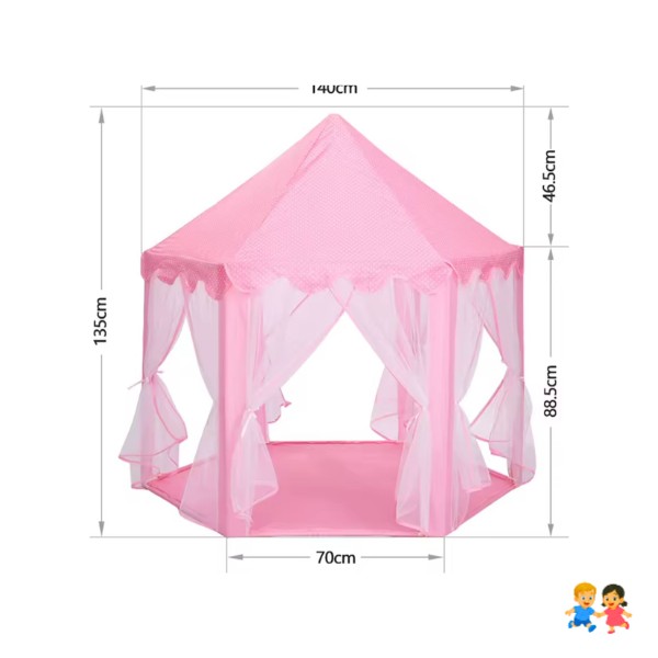 Carpa De Juego Infantil Castillo Rosa Para Niñas