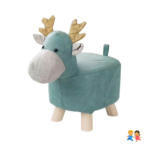 Sillón Infantil De Madera Tipo Taburete Diseño Animal