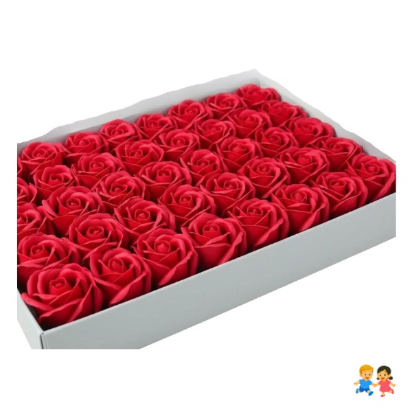 Pack 50 Unid Rosas A Base De Jabón Para Decoraciones