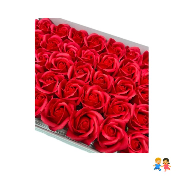 Pack 50 Unid Rosas A Base De Jabón Para Decoraciones