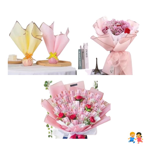 Papel Coreano Para Arreglos De Flores 20 Pcs