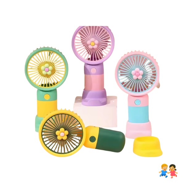 Ventilador De Mano Escritorio Recargable Portátil