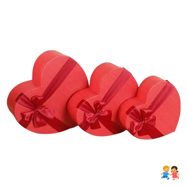Cajas Corazón Para Regalo 3 Medidas San Valentín