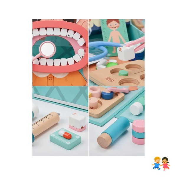 Juego De Roles Dentista Set Odontólogo Niños