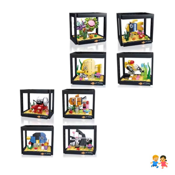 Bloques para Armar acuario Educativos Juego Creativo Niños