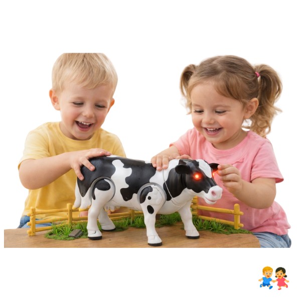 Juguete Eléctrico De Vaca Lechera De Simulación Realista