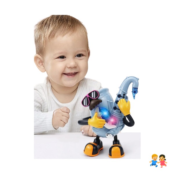 Saxofón Interactivo Musical Con Luces Y Sonido Movimiento