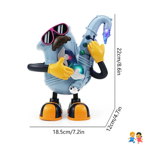 Saxofón Interactivo Musical Con Luces Y Sonido Movimiento