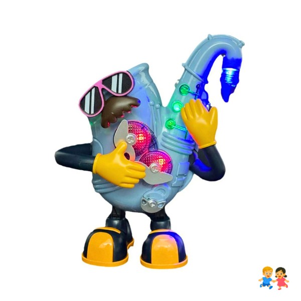 Saxofón Interactivo Musical Con Luces Y Sonido Movimiento