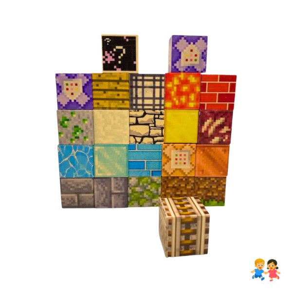 Cubos Magnéticos Bloques Construcción Juguetes 24pc