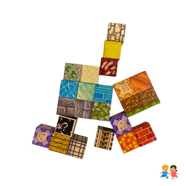 Cubos Magnéticos Bloques Construcción Juguetes 24pc