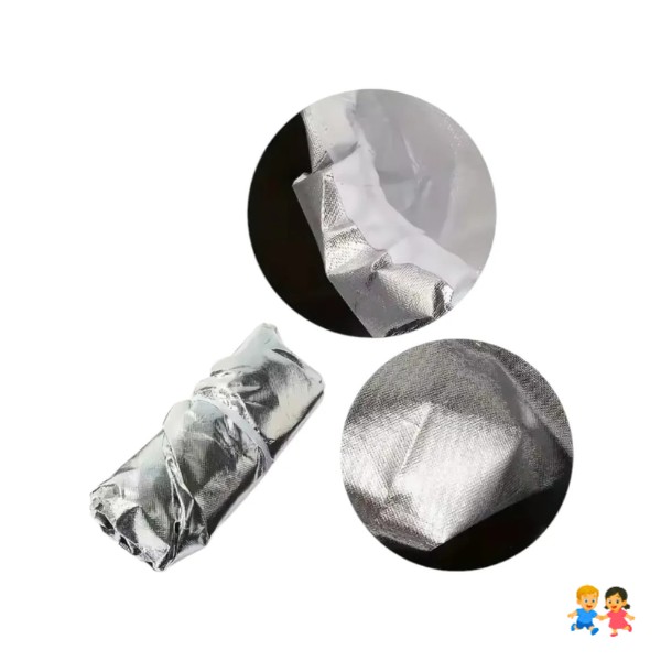 Protector Funda Térmica Silla Auto Bebe Niños Cubre Asiento Plateado