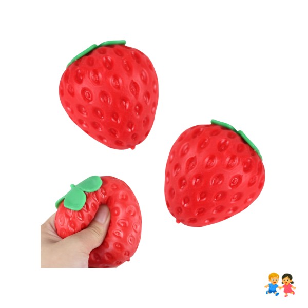 Squishy Frutilla Sensorial Antiestrés Fresa.