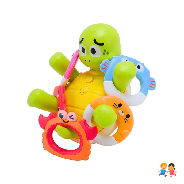 Juguete Tortuga Didáctica Lanzamiento de Aros Bebé +18M