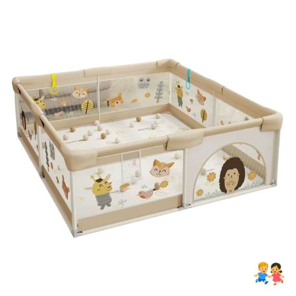 Corral Bebé Grande 180x200 Con Pelotas y Colgantes