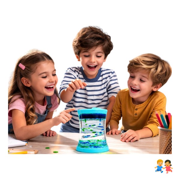 Reloj Arena De Aceite Goteo Movimiento Líquido Burbuja