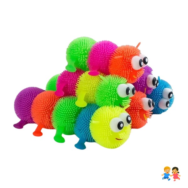 Juguetes Antiestrés Gusano Oruga Flexible