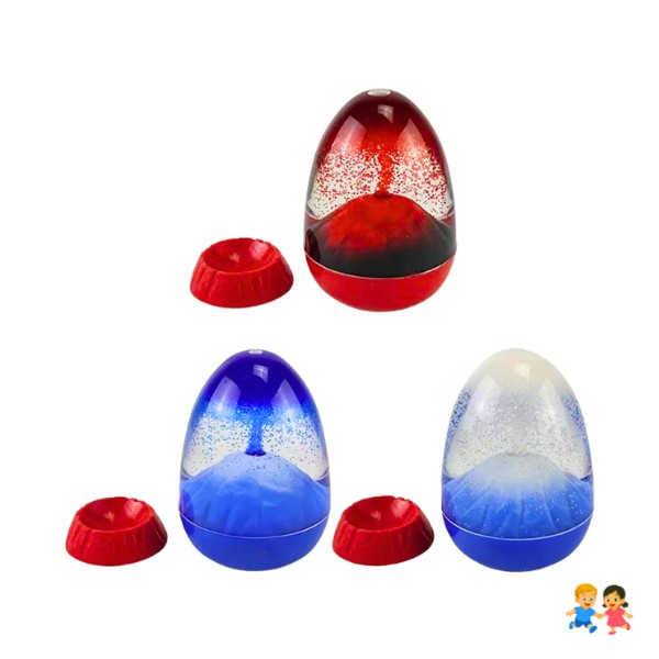 Reloj De Arena Con Forma De Volcán Creativo Y Movimiento