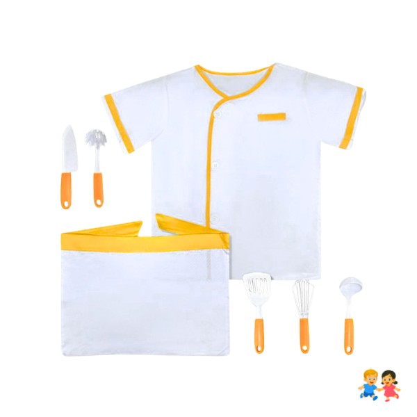 Juego Chef De Cocina Para Niño Rol De Chef Disfraz