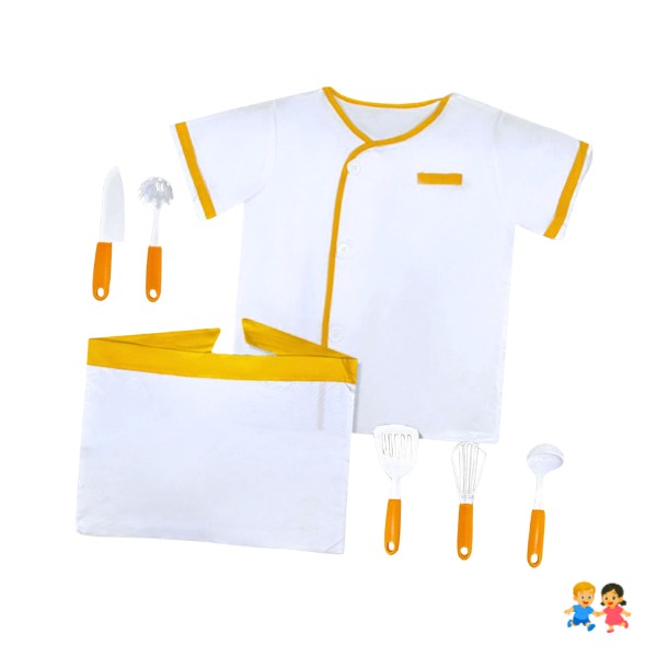 Juego Chef De Cocina Para Niño Rol De Chef Disfraz