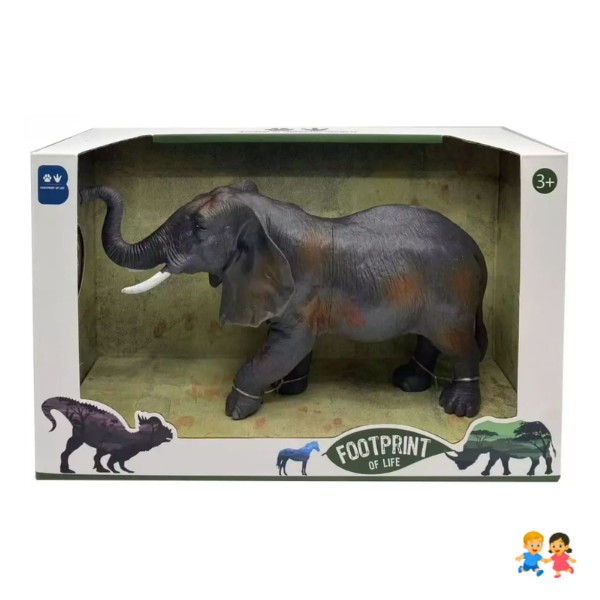Figura elefante realista 14cm Animal Coleccionable