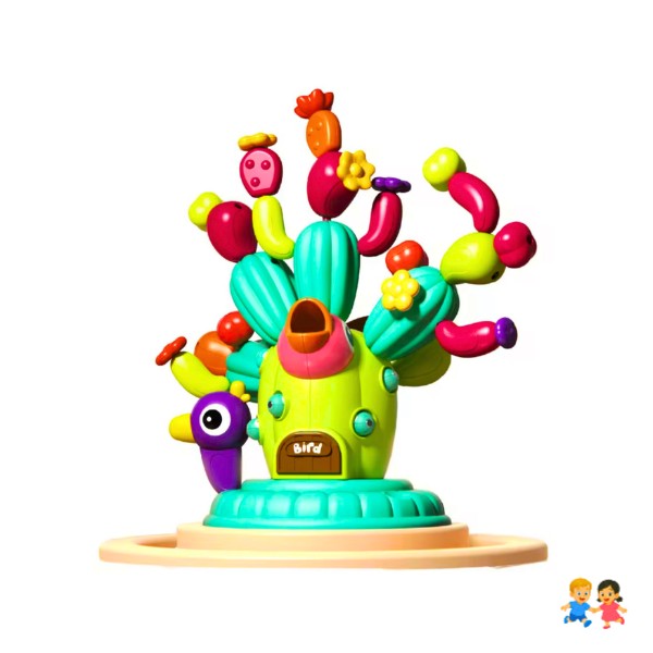 Bloques Construcción Cactus 42 piezas Juego Didáctico