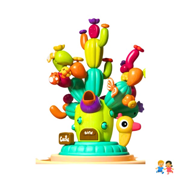 Bloques Construcción Cactus 42 piezas Juego Didáctico