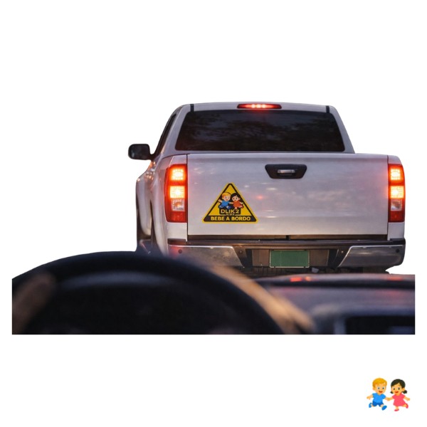 Señal Letrero De Bebé A Bordo Para Coches Auto Seguridad