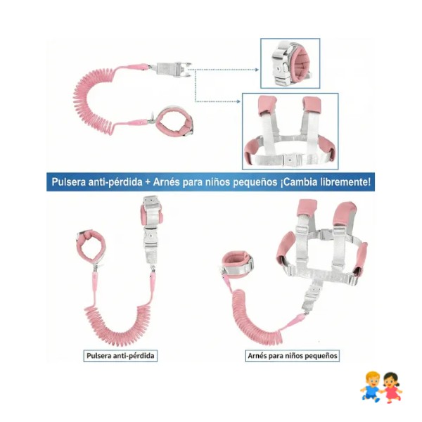 Cinta Arnés Anti Perdida Pulsera Correa Seguridad Para Niños
