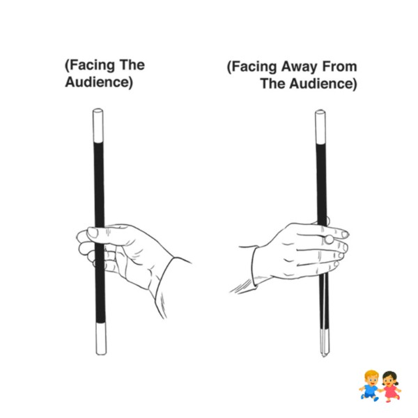 Varita Mágica Real Clásica Magia Para Niños Negro