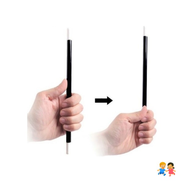 Varita Mágica Real Clásica Magia Para Niños Negro