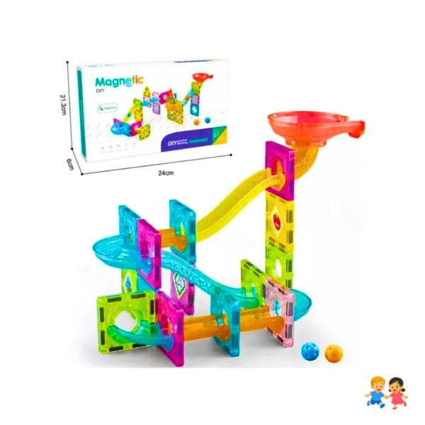 Bloques Magnéticos. Set De Imanes De 47 Pcs Multicolor