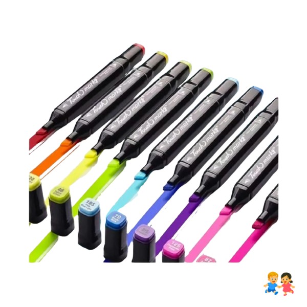 48pcs Plumones Doble Punta Rotulador Plumones Para Colorear