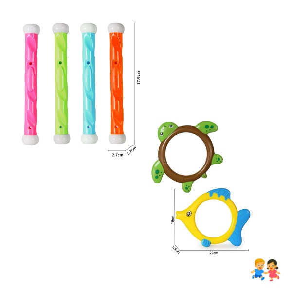 Juego De Buceo Infantil Para Piscina 30 Piezas