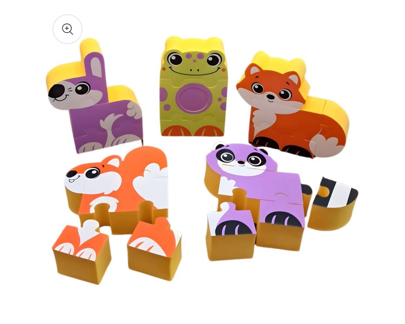 Rompecabezas Infantil De Goma Eva Animales Didáctico 3D