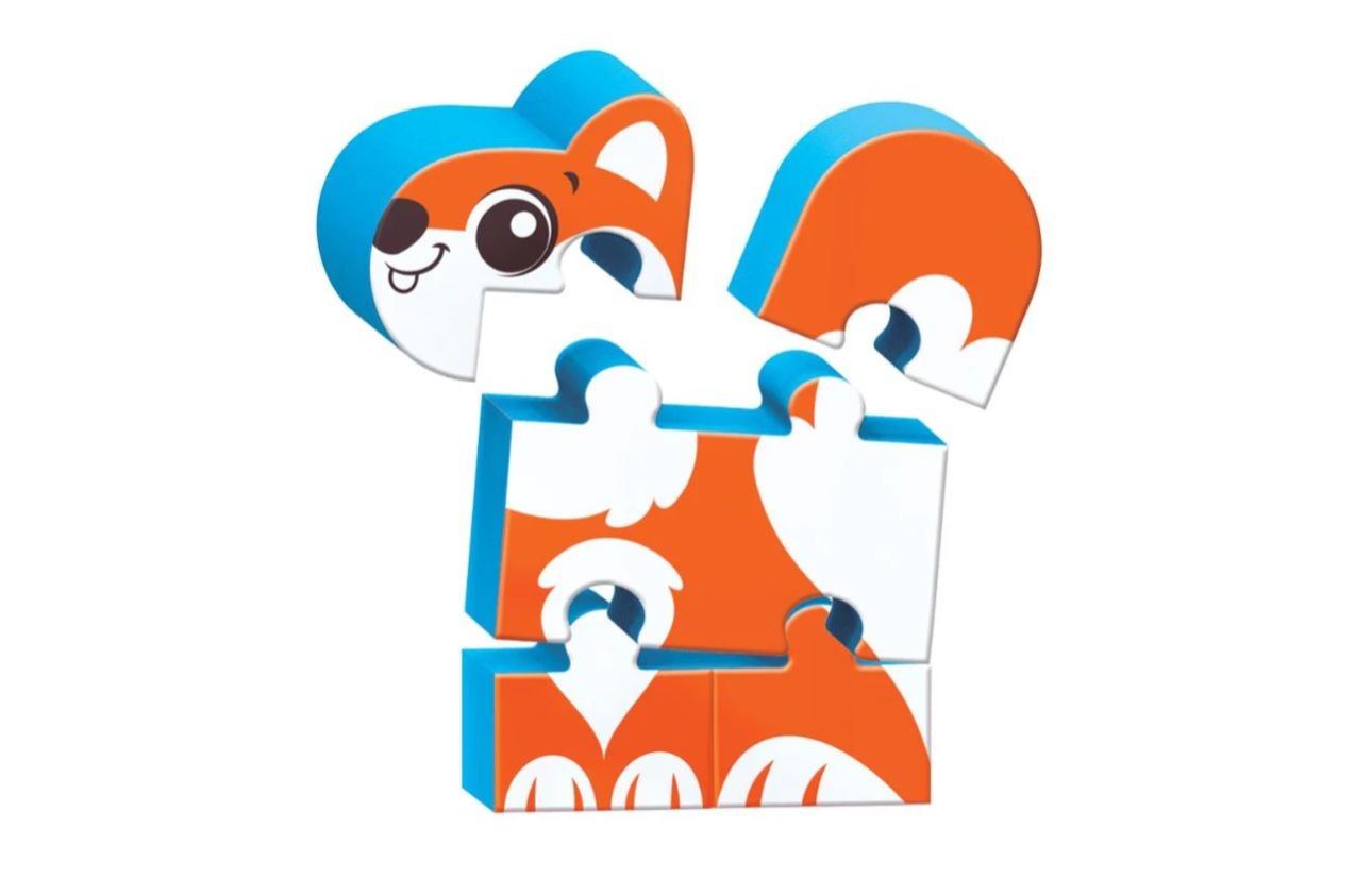 Rompecabezas Infantil De Goma Eva Animales Didáctico 3D