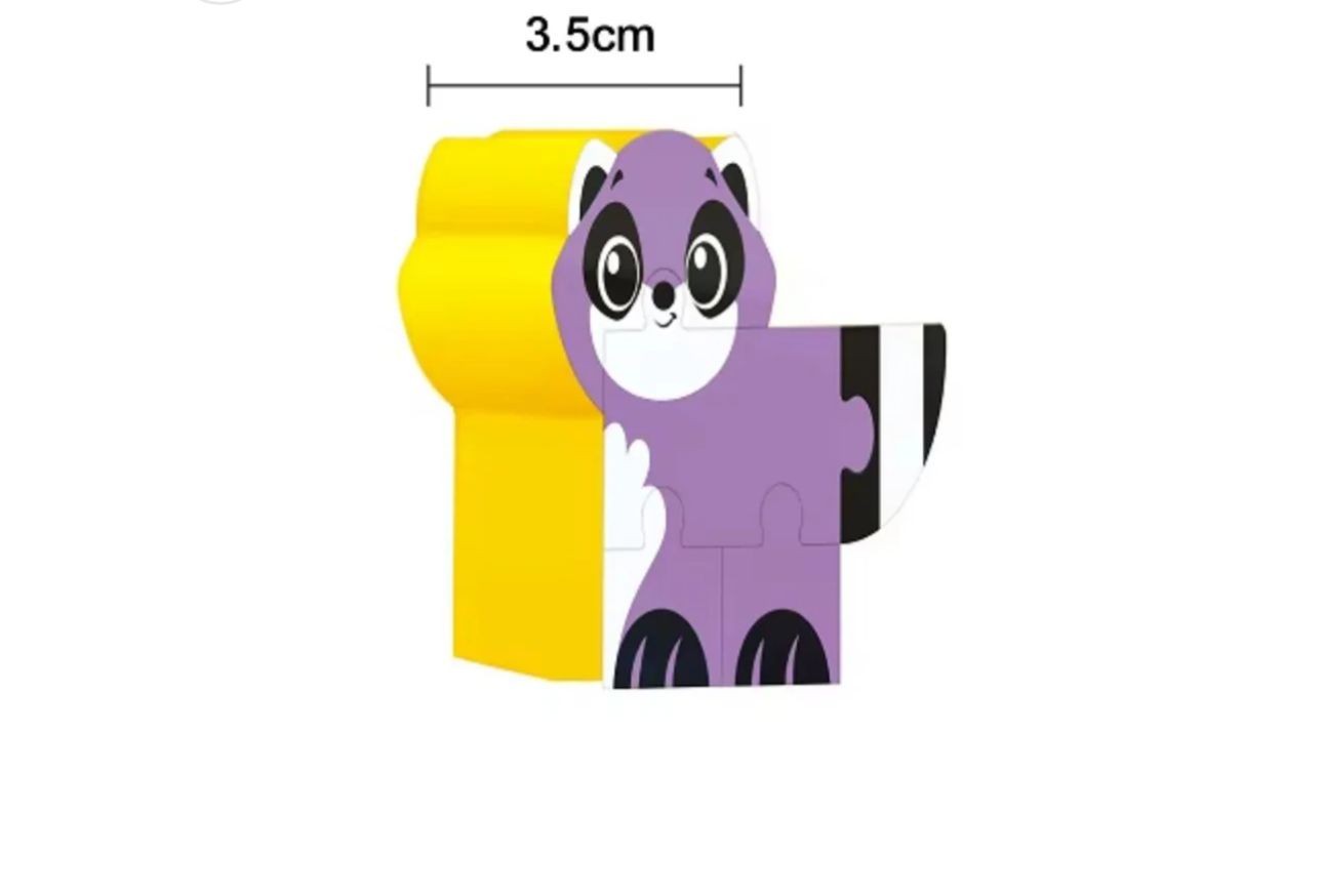 Rompecabezas Infantil De Goma Eva Animales Didáctico 3D