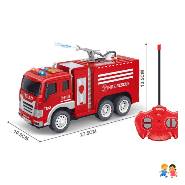 Camión De Bomberos Juguete Control Remoto