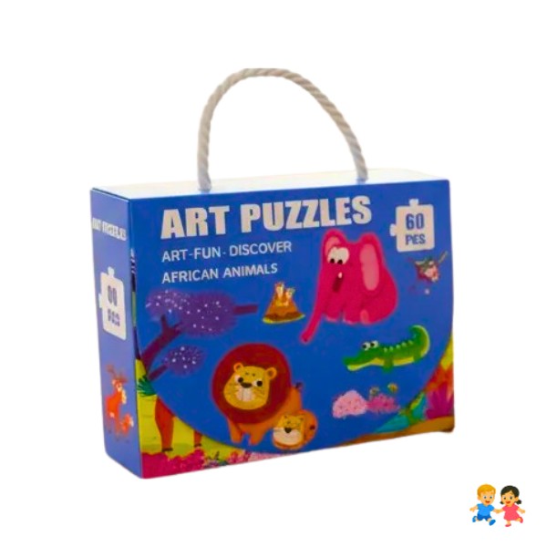 Rompecabezas Figuras Animales Niños 60 Piezas