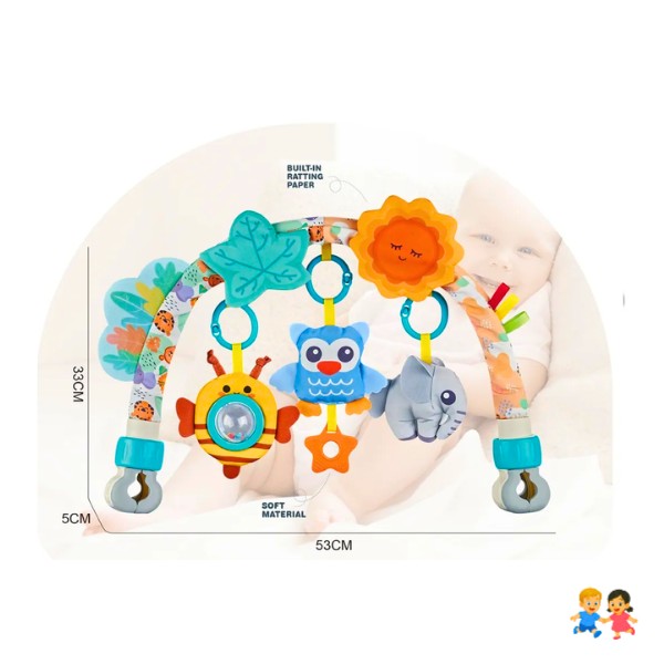 Arco Móvil Estimulación Bebé Bosque Sensorial